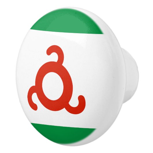 Ingushetia-Flagge Keramikknauf (Rechts)