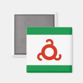 Ingushetia-Flagge Magnet (Vorderseite/Rückseite)