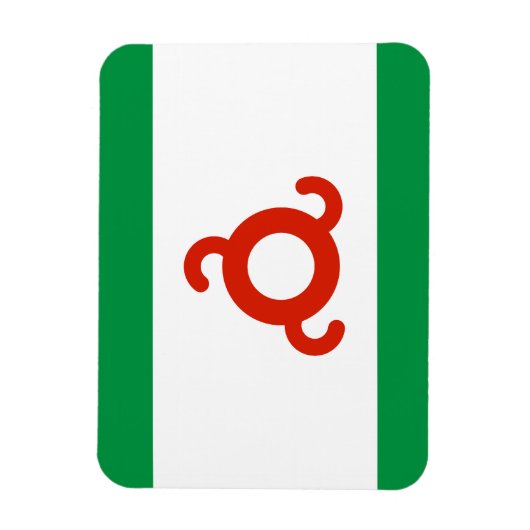 Ingushetia-Flagge Magnet (Vertikal)