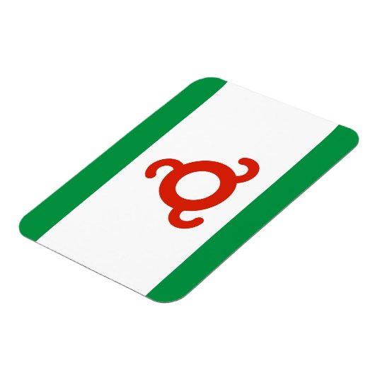 Ingushetia-Flagge Magnet (Linke Seite)