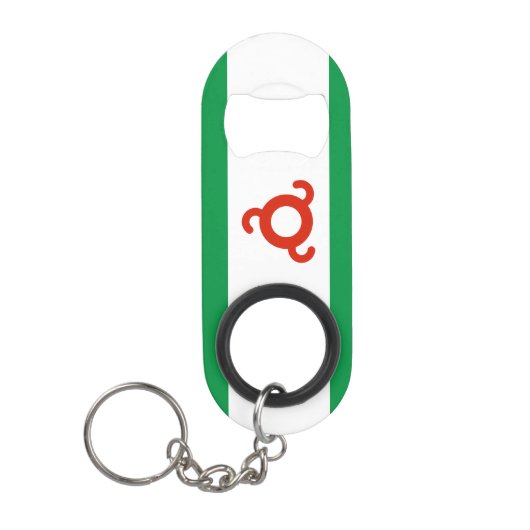 Ingushetia-Flagge Mini Flaschenöffner (Vorderseite)