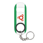 Ingushetia-Flagge Mini Flaschenöffner (Rückseite)