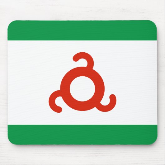Ingushetia-Flagge Mousepad (Vorne)