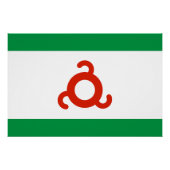 Ingushetia-Flagge Poster (Vorderseite)