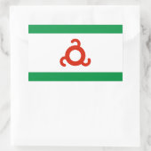 Ingushetia-Flagge Rechteckiger Aufkleber (Tasche)