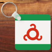 Ingushetia-Flagge Schlüsselanhänger (Vorderseite)