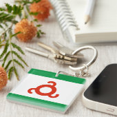 Ingushetia-Flagge Schlüsselanhänger (Vorderseite rechts)