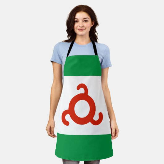 Ingushetia-Flagge Schürze (Getragen)