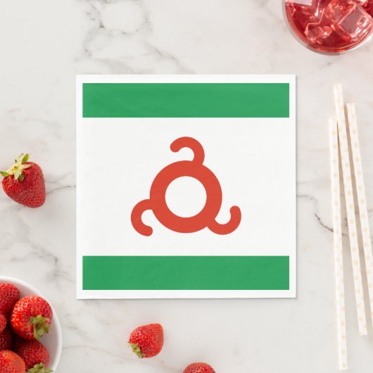 Ingushetia-Flagge Serviette (Beispiel)