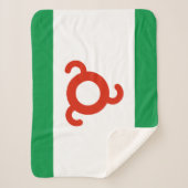 Ingushetia-Flagge Sherpadecke (Vorderseite)