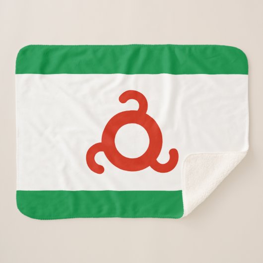 Ingushetia-Flagge Sherpadecke (Vorderseite (Horizontal))