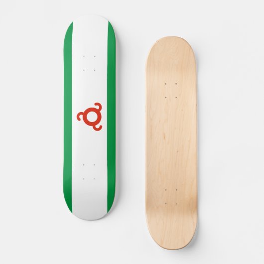 Ingushetia-Flagge Skateboard (Vorderseite)