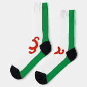 Ingushetia-Flagge Socken (Linkes Detail)