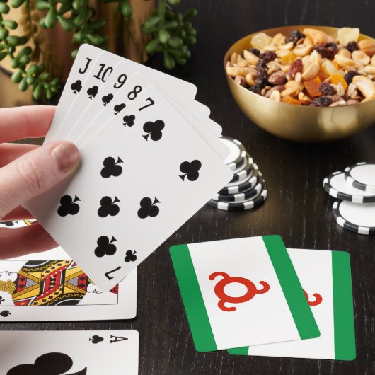 Ingushetia-Flagge Spielkarten (In Situ)