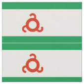 Ingushetia-Flagge Stoff (Nahaufnahme)