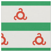 Ingushetia-Flagge Stoff (Nahaufnahme)