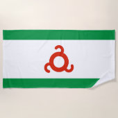 Ingushetia-Flagge Strandtuch (Vorderseite)