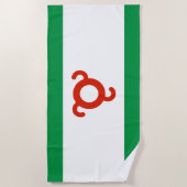 Ingushetia-Flagge Strandtuch (Vorderseite)