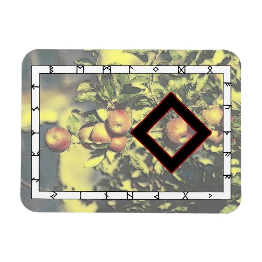 Ingwaz Rune Magnet - Held! (Horizontal)
