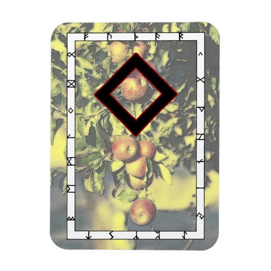 Ingwaz Rune Magnet - Held! (Vertikal)