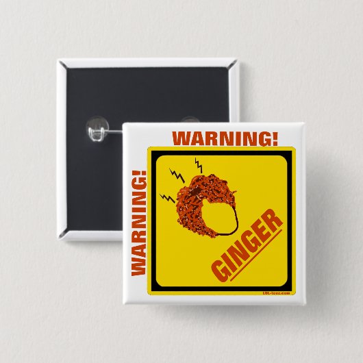 Ingwer-Alarm! Button (Vorne & Hinten)