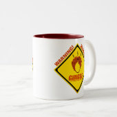 Ingwer-Alarm! Zweifarbige Tasse (VorderseiteRechts)