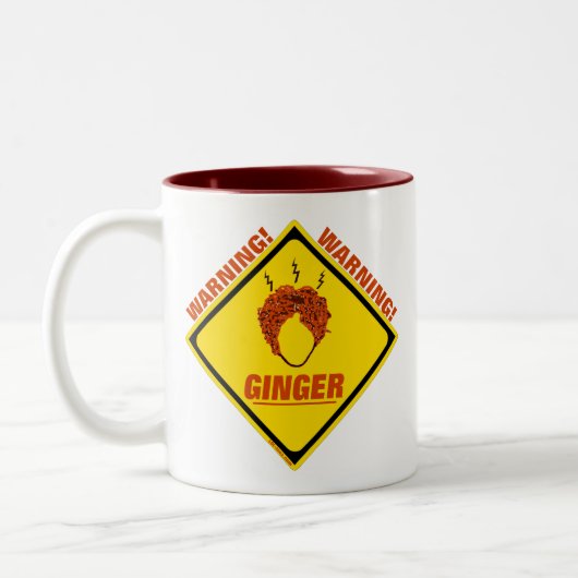 Ingwer-Alarm! Zweifarbige Tasse (Links)