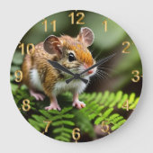 Ingwer Australian Hopping Mouse, Wall Clock Große Wanduhr (Vorderseite)