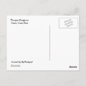 Ingwer-Blume mit Ant Postcard Postkarte (Rückseite)