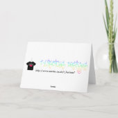 Ingwer Brot - Grußkarte Feiertagskarte (Rückseite)