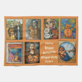 Ingwer Cats in Art Geschirrtuch