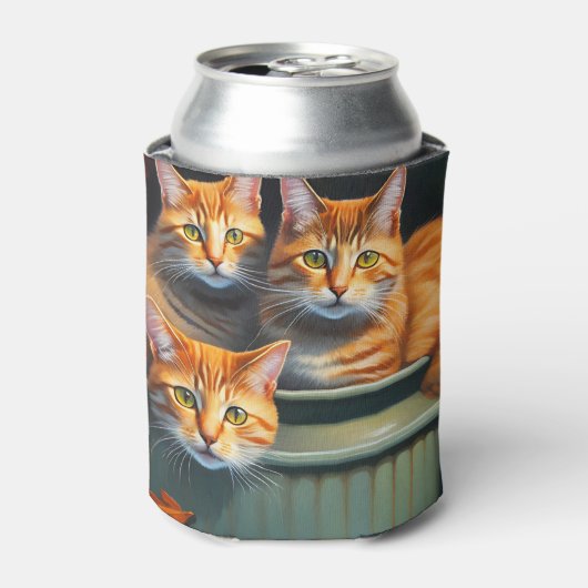 Ingwer Cats Pot Pflanze, Can Cooler Dosenkühler (Kanne Vorderseite)