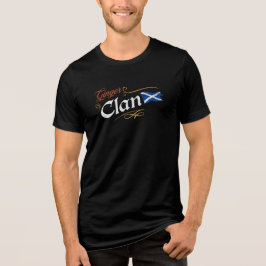 Ingwer-Clan Schottische Flagge Lustiges Rothaar-Er Tri-Blend Shirt