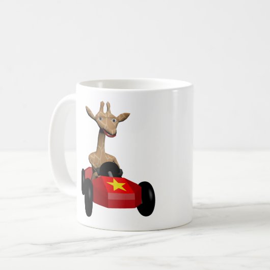 Ingwer das Giraffenlaufen Kaffeetasse (Vorderseite Links)