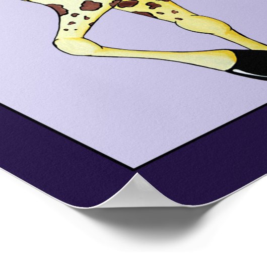 Ingwer der Giraffe Poster (Ecke)