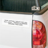 Ingwer-Fahrer-Autoaufkleber Autoaufkleber (Auf Lkw)