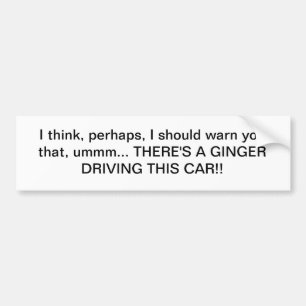 Ingwer-Fahrer-Autoaufkleber Autoaufkleber