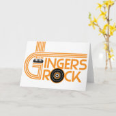 Ingwer-Felsen Karte (Gelbe Blume)