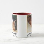 Ingwer-Felsen! MissbilligenHäschen zwei TonMug Tasse (Zentrum)