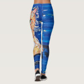Ingwer Gamer Katze Leggings (Rückseite)