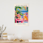 Ingwer getigerte Katze Kunstprint Matisse Stil Kaf Poster (Küche)