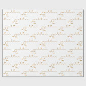 Ingwer Gingerol Molekül-chemische Formel Geschenkpapier (Flach)