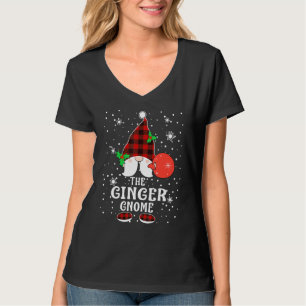 Ingwer-Gnom-Buffalo-Kariert-Passende-Familien-Weih T-Shirt