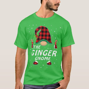 Ingwer-Gnom-Buffalo-Kariert-Passende-Weihnachtsfam T-Shirt