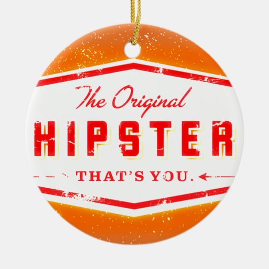INGWER-HIPSTER-ART KERAMIK ORNAMENT (Vorne)