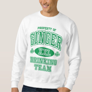 Ingwer-irisches trinkendes Team Sweatshirt