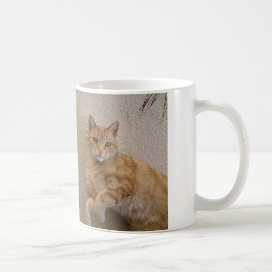 Ingwer-Katze - es ist ein Purrfect Leben Kaffeetasse (Rechts)