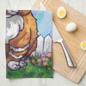 Ingwer-Katzen-Geschenke u. Zusätze Handtuch (Viertel Falte)