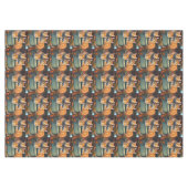 Ingwer Katzen in einem Töpfchen-Pflanze-Inhaber, T Tischdecke (Vorderseite (Horizontal))