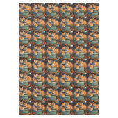 Ingwer Katzen in einem Töpfchen-Pflanze-Inhaber, T Tischdecke (Vorderseite)